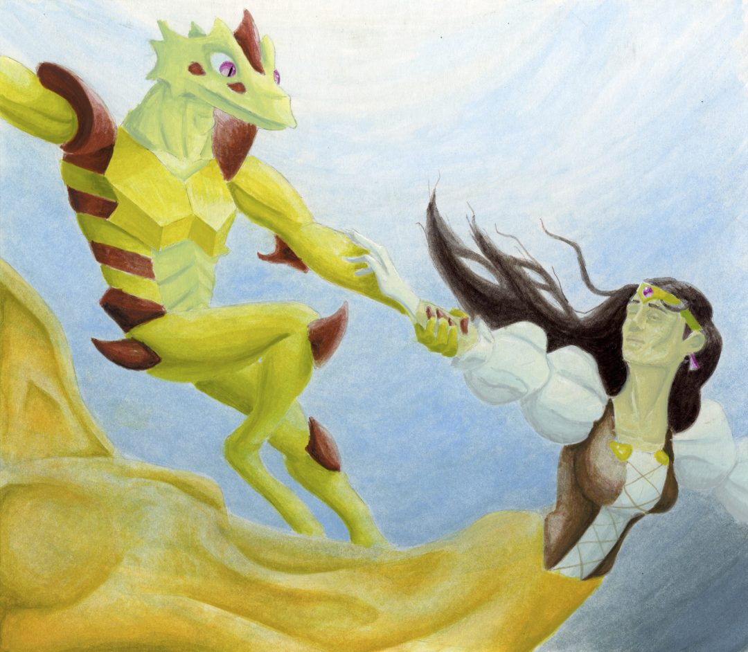 The Frog Prince Gouache